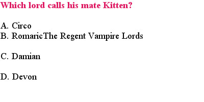 1 The Regent Vampire Lords