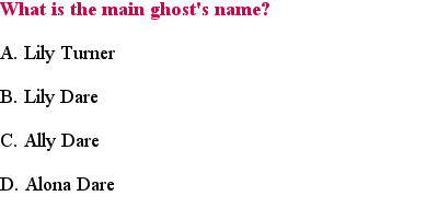 2 The Ghost and the Goth Quiz