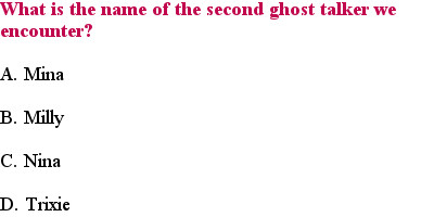 6 The Ghost and the Goth Quiz