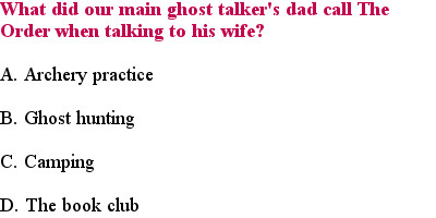 8 The Ghost and the Goth Quiz