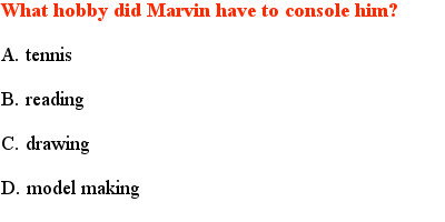 1 A Quiz for YA paranormal book, Marvin's Curse