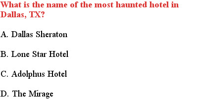 2 Most Haunted Hotels in America Quiz