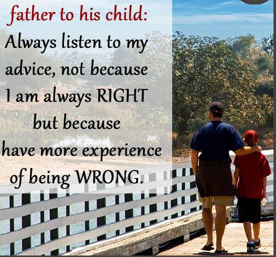 Right vs Wrong: Father to a Child